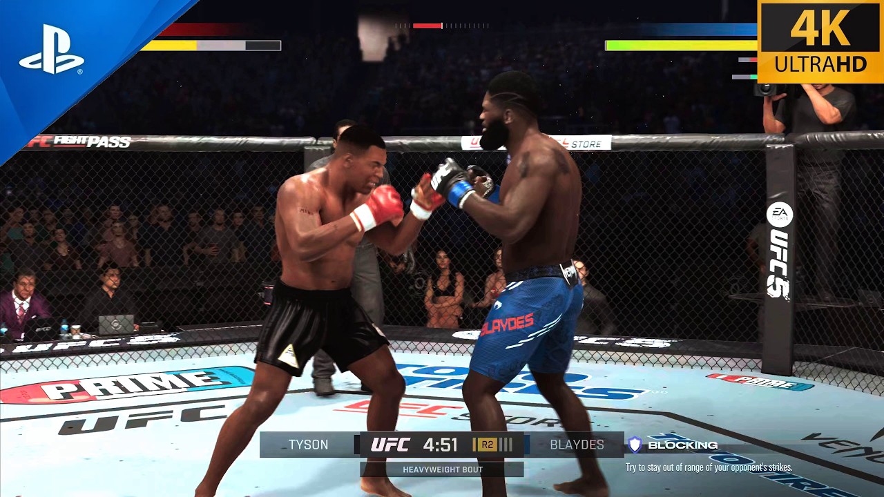 Mike Tyson vs Curtis Blaydes – Knockout Power vs Heavyweight Wrestling | 4K PS5 Gameplay