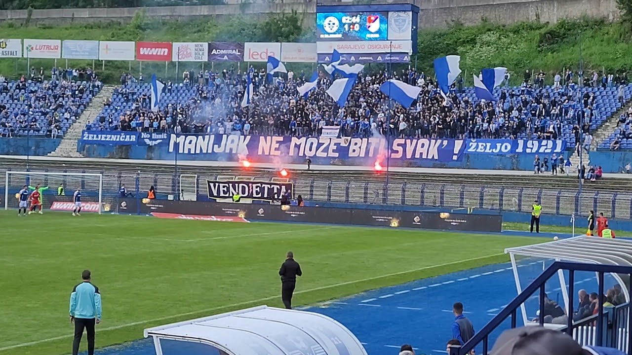 Željezničar - Sloga Doboj. Penalty saved. Bosnian Premier League at Grbavica Stadium. Odbrana penala
