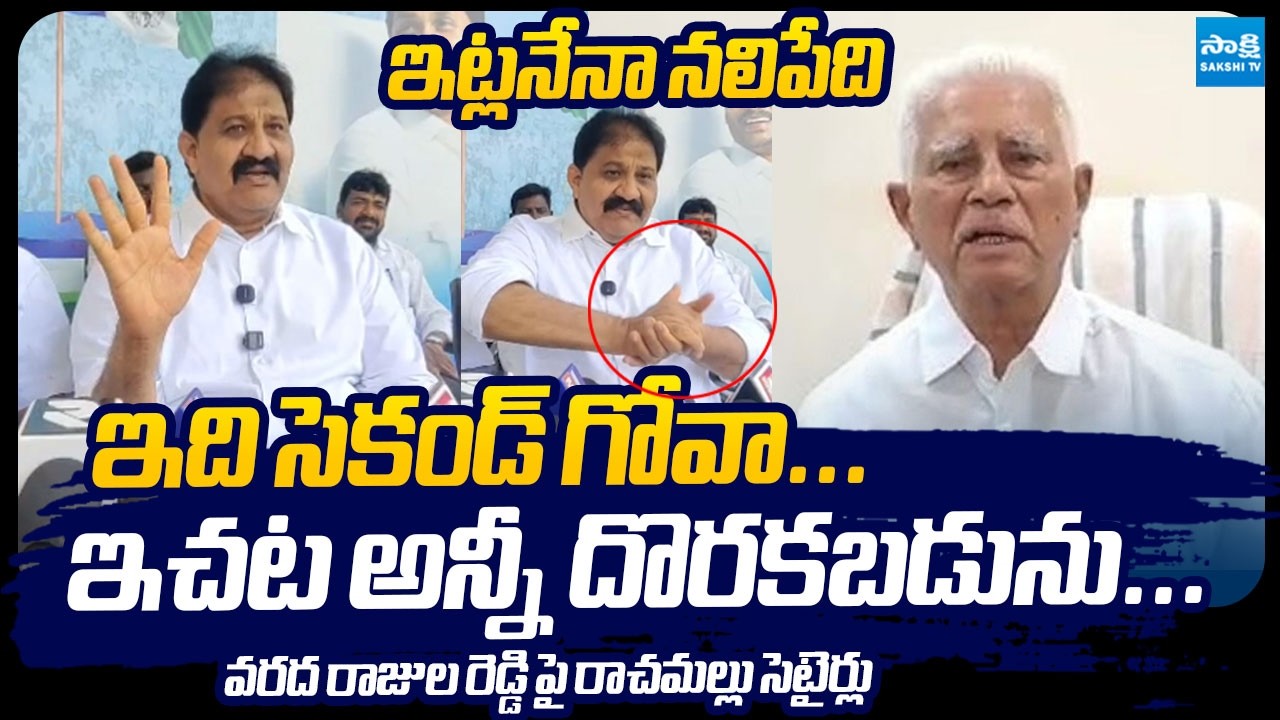 Rachamallu Siva Prasad Satirical Punches on Varada Rajula Reddy Over False Allegations | Sakshi TV