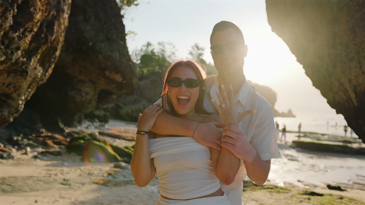 She Said YES! 💍 Surprise Beach Proposal in Bali