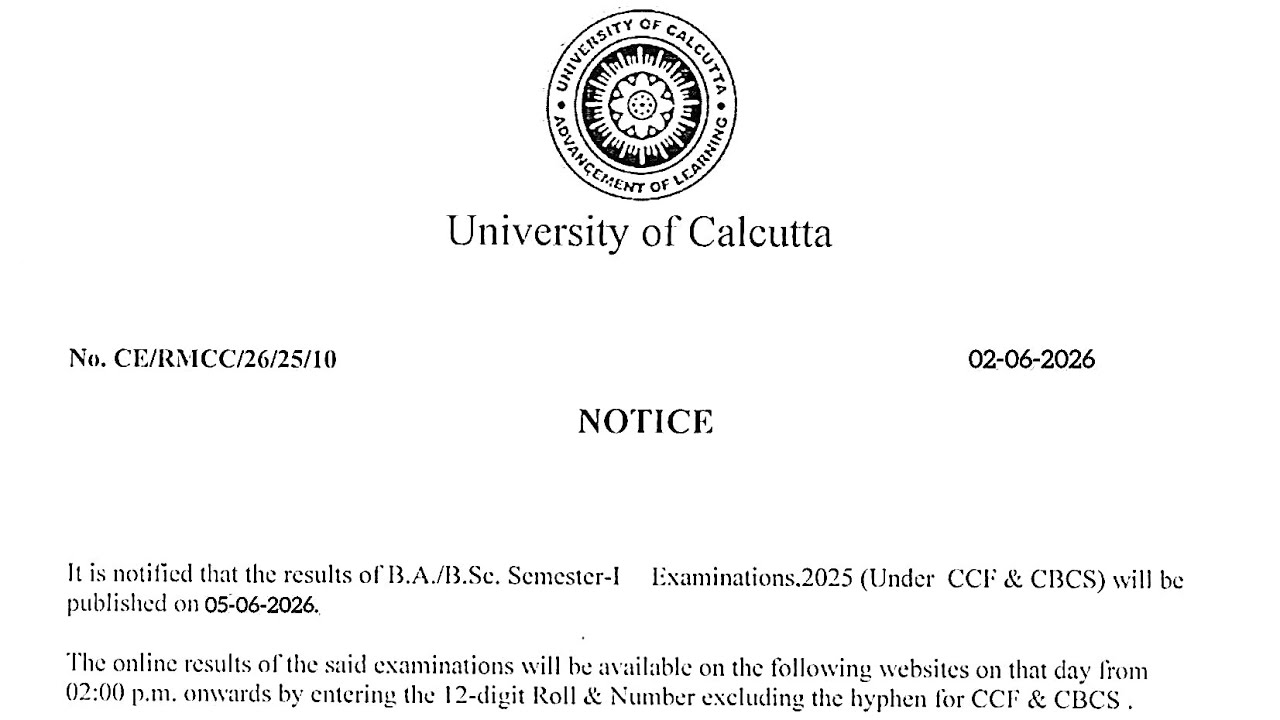 CU 1st sem result notice 2026 || 1st sem result date 2026 || Cu sem 1 result date 2026 || Cu result