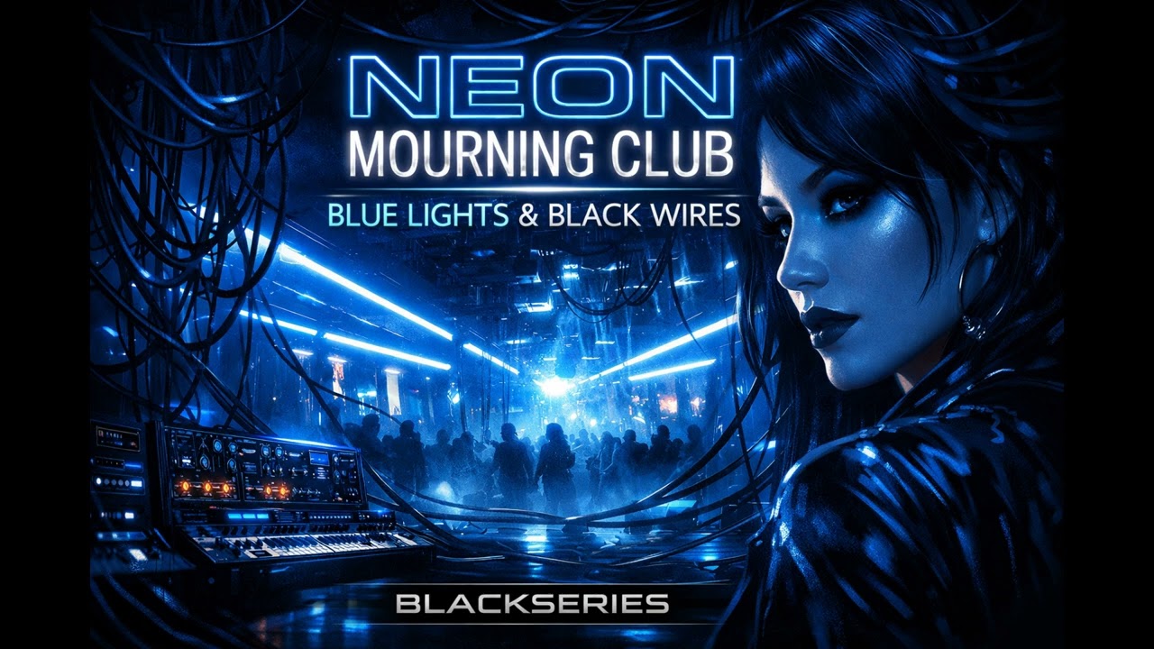 NEON MOURNING CLUB – BLUE LIGHTS & BLACK WIRES