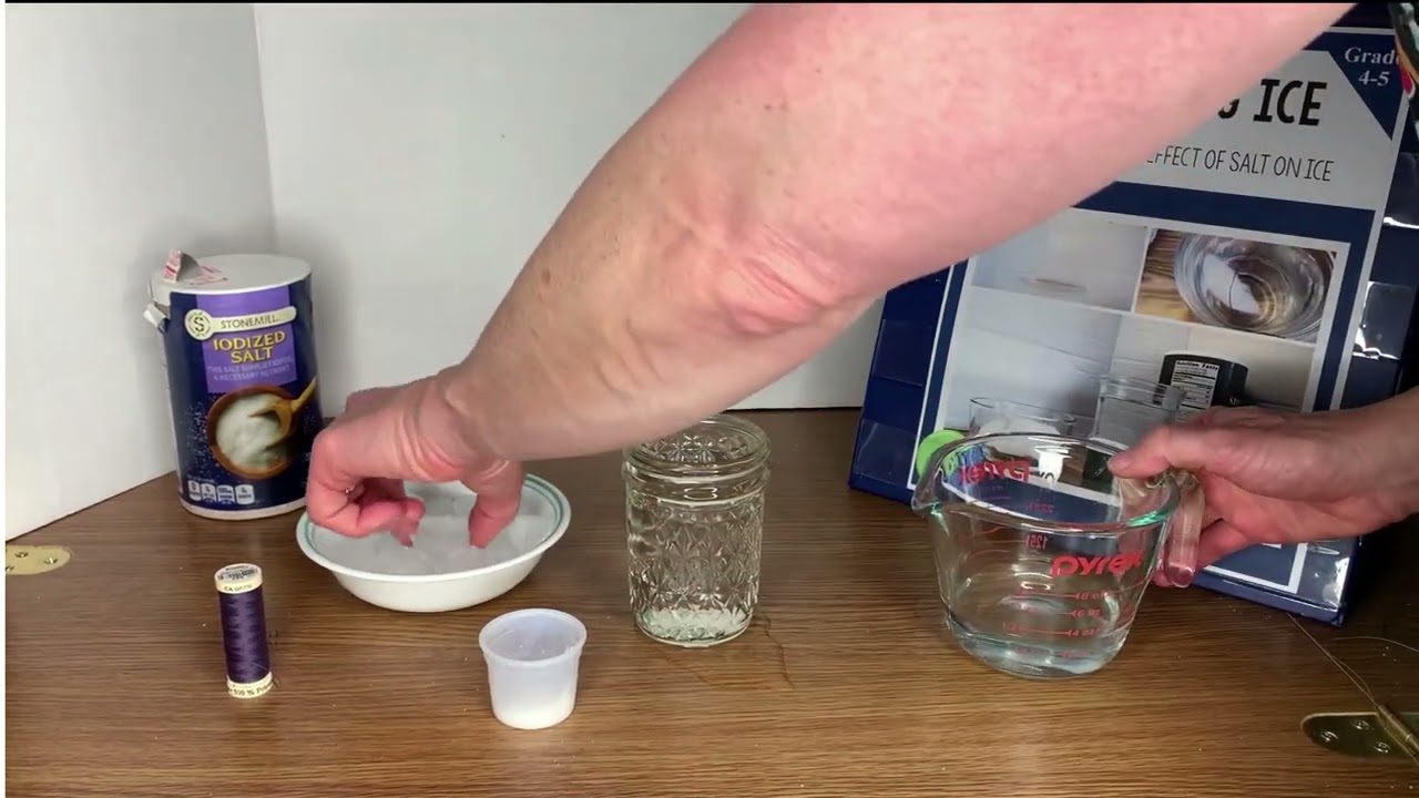 Freezing and Melting Point Science | Dangle Ice On A String Activity