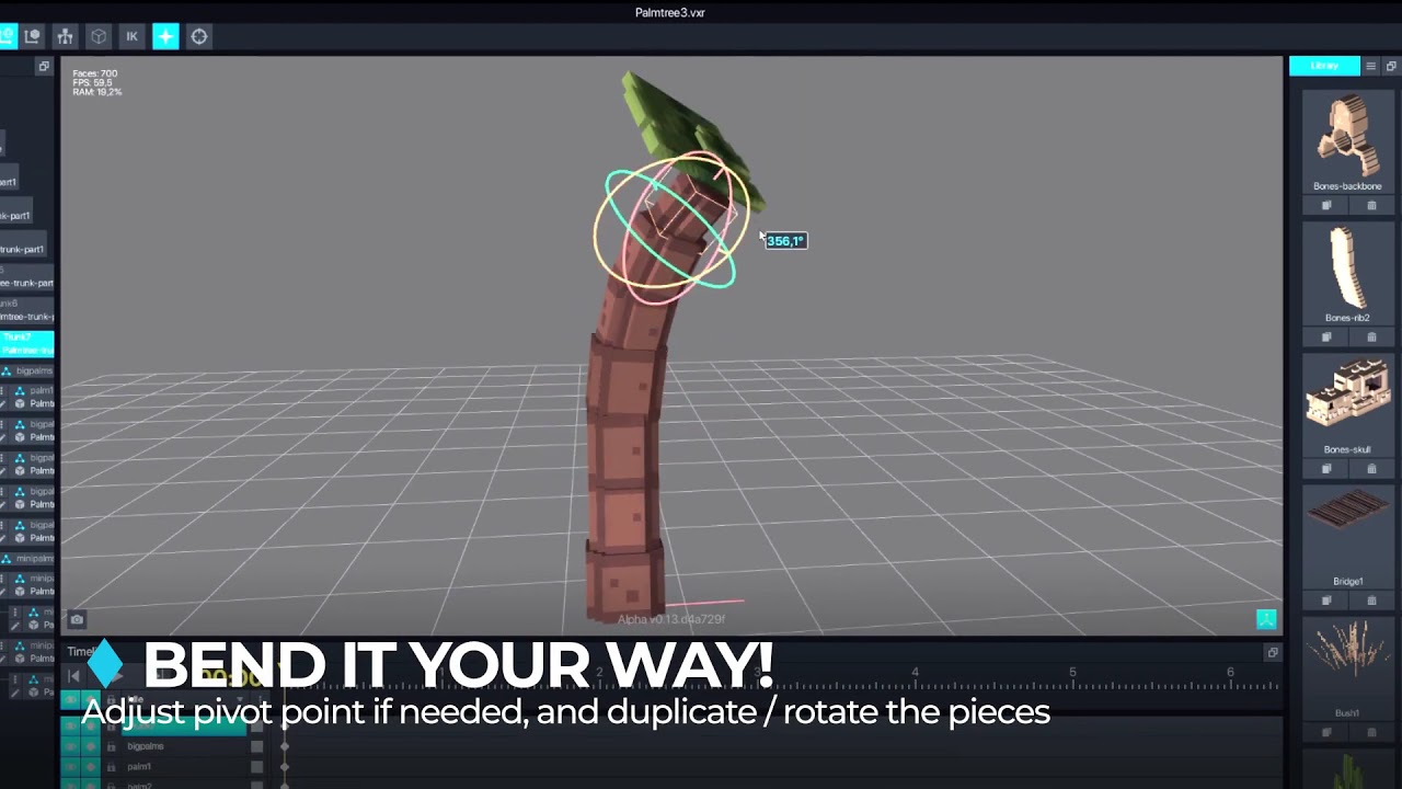 VoxEdit making-of / palmtree asset