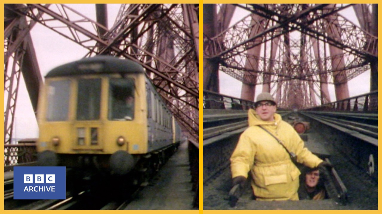 1975: Climbing the FORTH RAILWAY BRIDGE | Blue Peter | BBC Archive