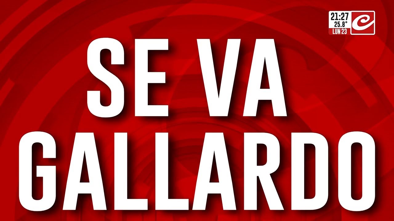 Gallardo dejó river