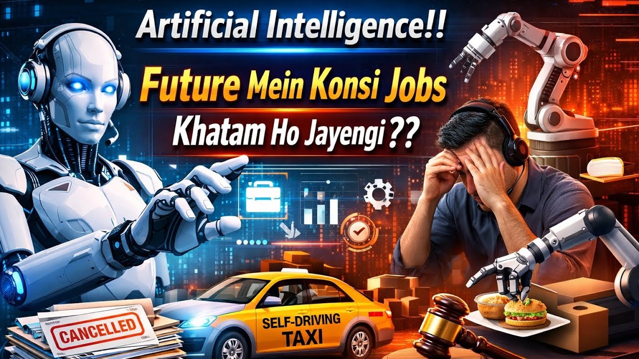 Artificial Intelligence!! Future Mein Konsi Jobs Khatam Ho Jayengi? | AI vs Human Jobs Explained