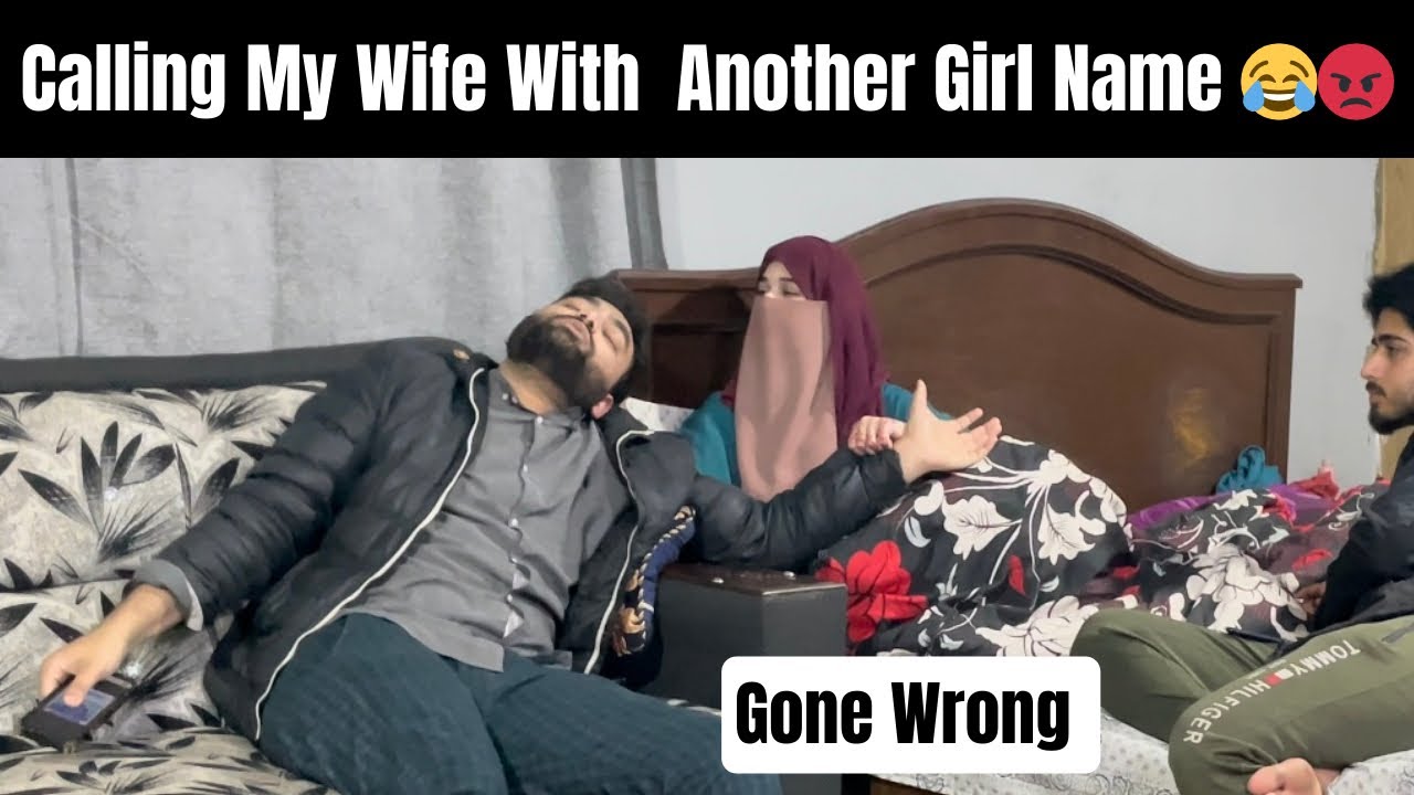 Calling My Wife With Another Girl Name prank on Her 🤣| She cried Alot  ​⁠@SulyamWorld
