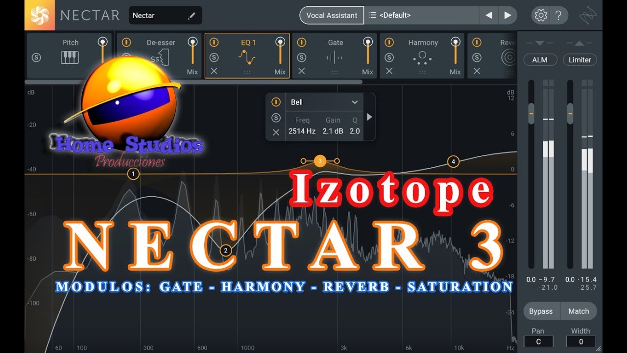 IZOTOPE NECTAR 3: Modulos Gate, Harmony, Reverb y Saturation