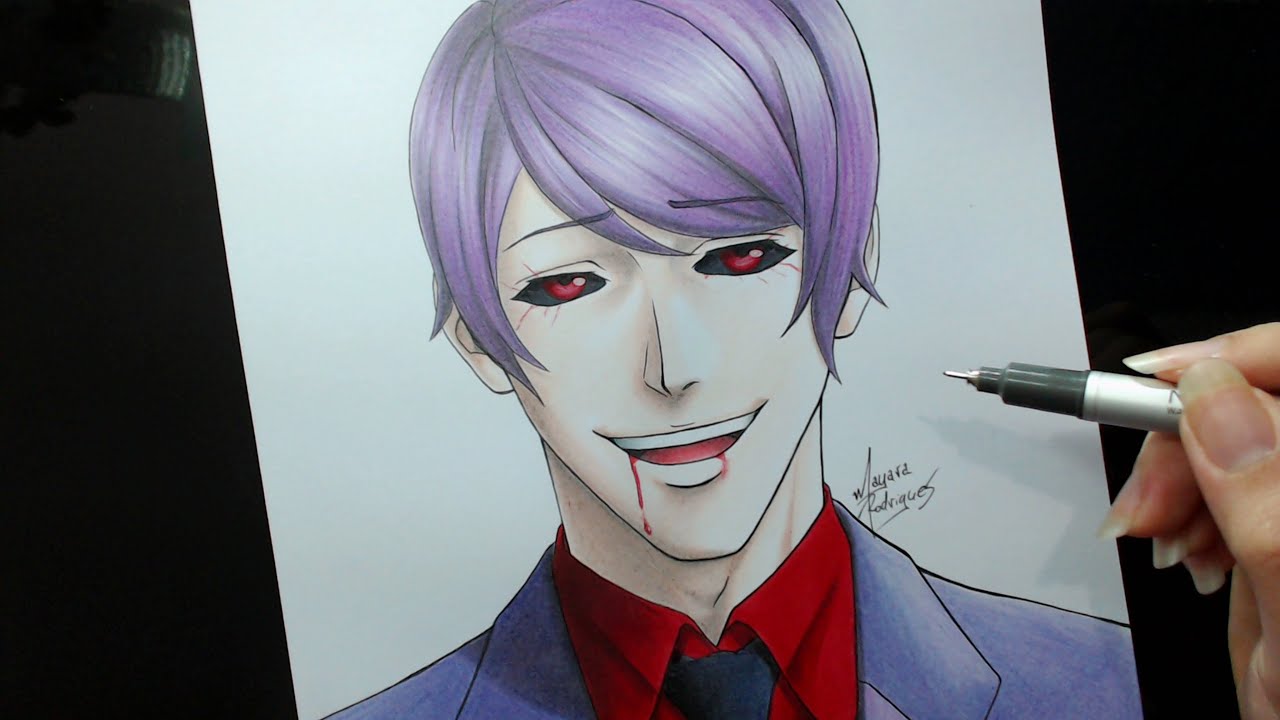Speed Drawing - Tsukiyama Shuu (Tokyo Ghoul)