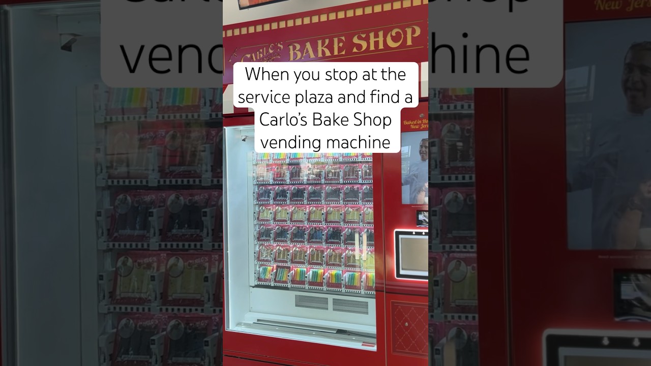 Carlo&rsquo;s Bake Shop Vending Machine #visitflorida #florida #floridalife #carlos #cake #vendingmachine