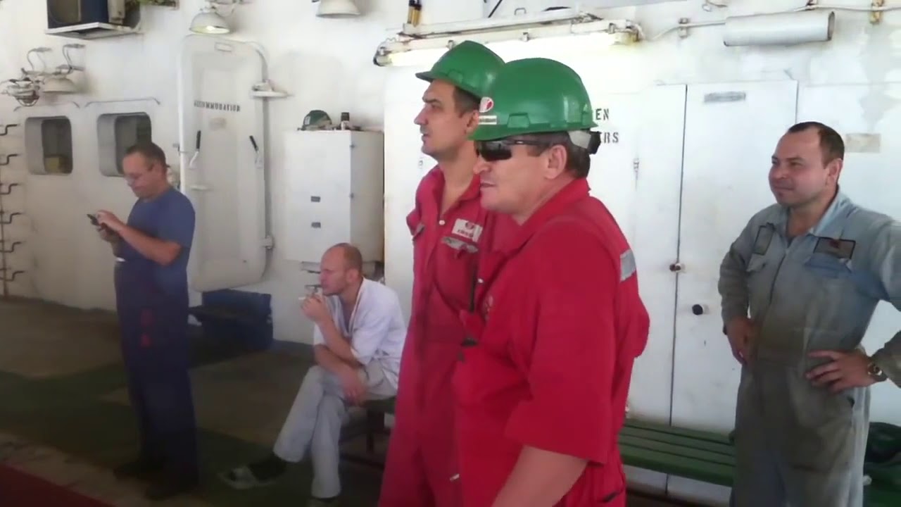 Loading up the Rig on Semi - Sub