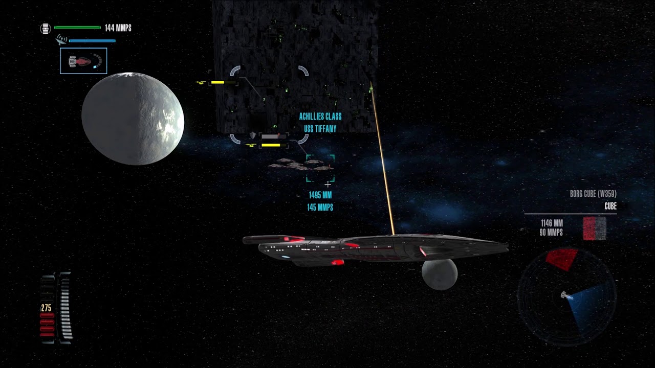 Achilles Attack Force vs. Borg Cube! - Star Trek Legacy: Ultimate Universe 2.2