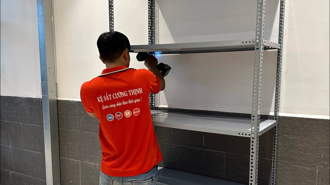 KỆ SẮT CƯỜNG THINH - Hướng dẫn lắp ráp kệ sắt v lỗ, lắp đặt kệ sắt đa năng
