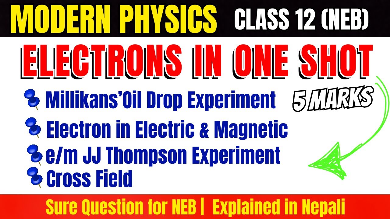 Electrons In One Shot in 1 Hour 😱 | Class 12-NEB | Physics | Suraj Dhungana