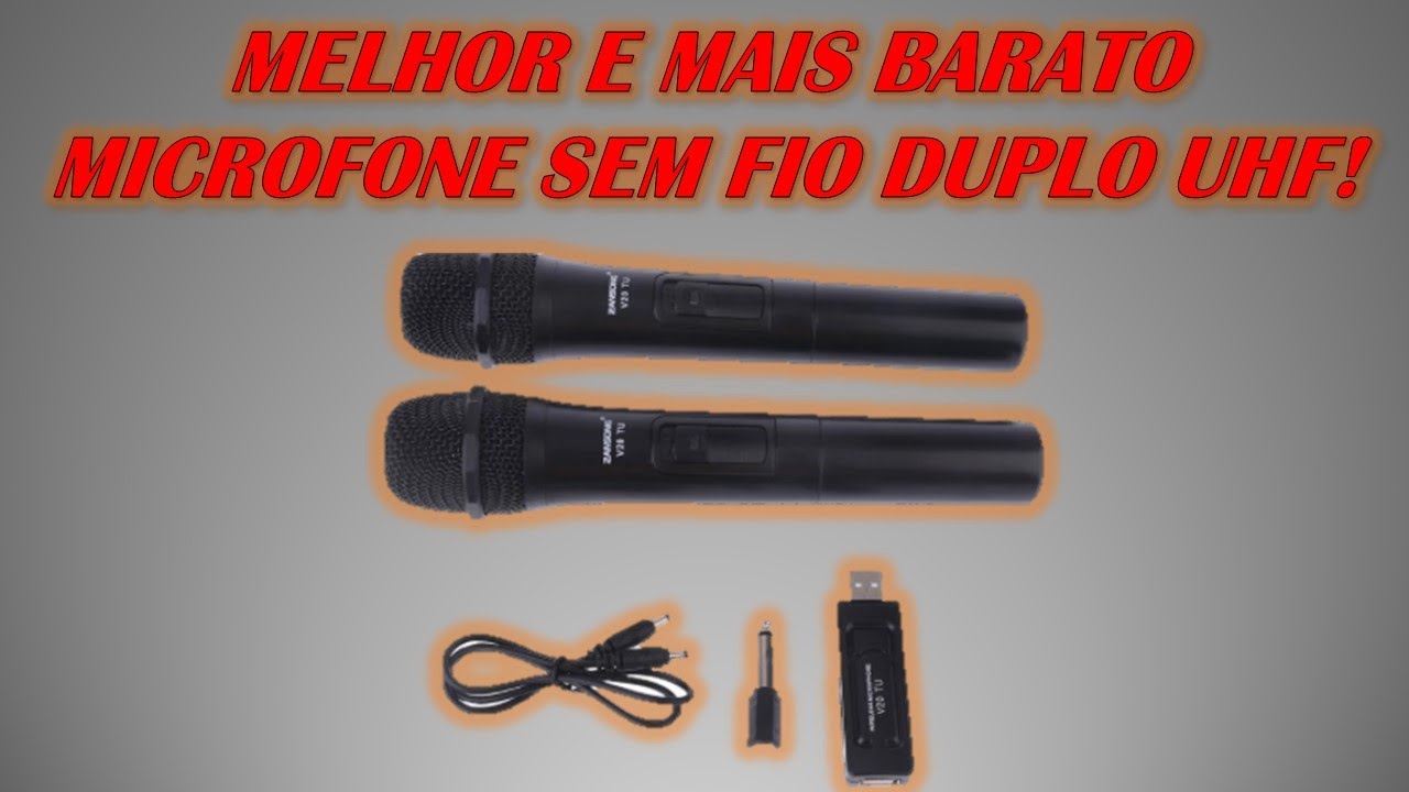 REVIEW, UNBOXING E TESTE DO MICROFONE SEM FIO DUPLO UHF ZANSONG V20 TU MELHOR CUSTO BENEFÍCIO