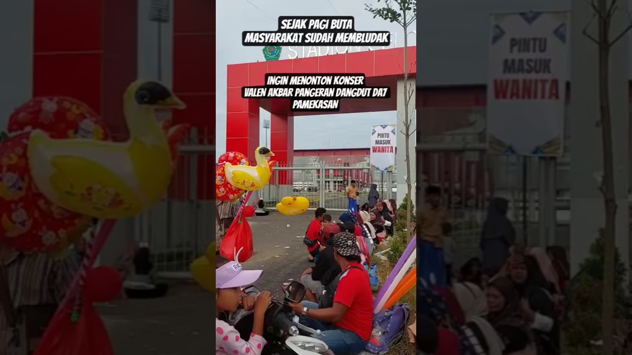 Sejak Pagi Buta Penonton Membludak Ingin Nonton Konser Dangdut Valen Si Pangeran Dangdut