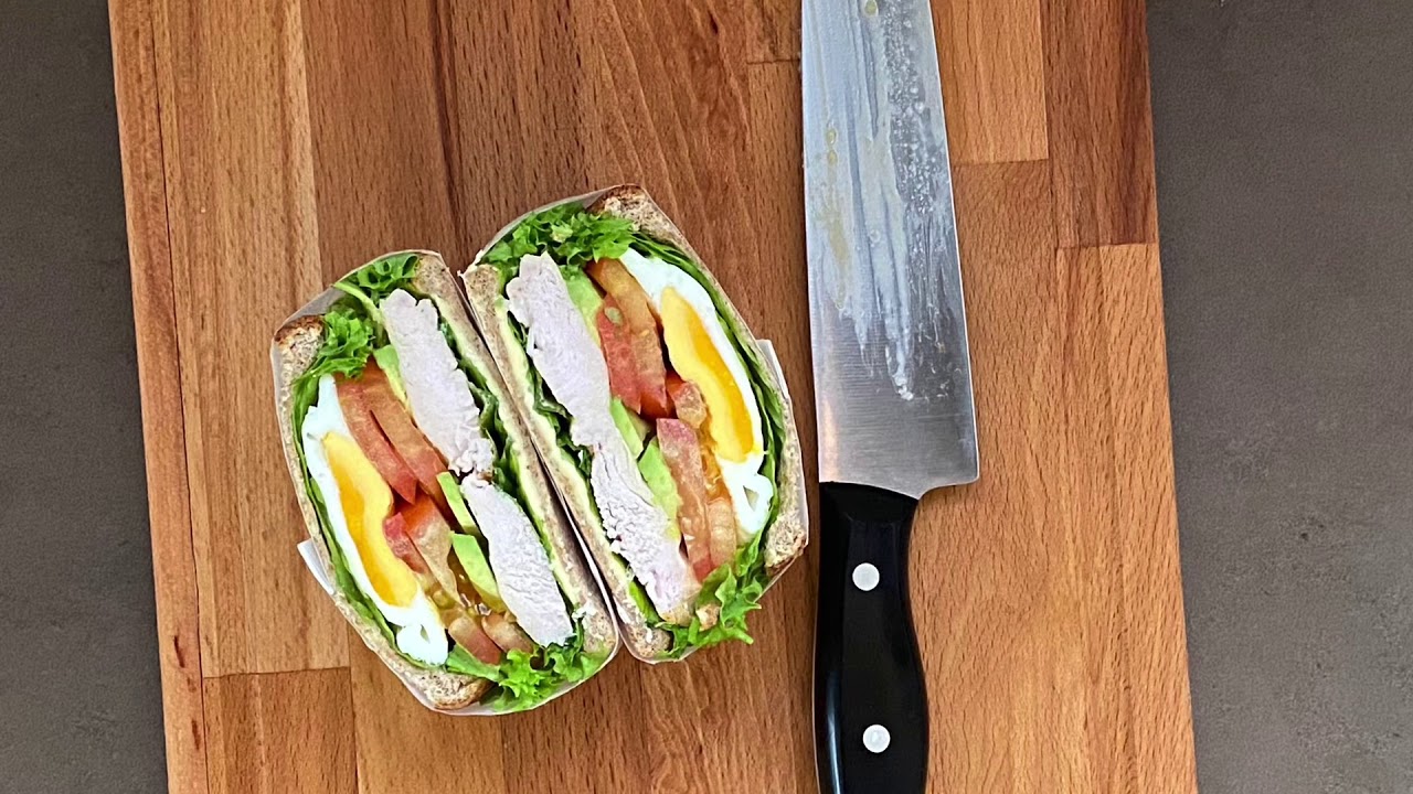Baking Paper Wrapped Sandwich