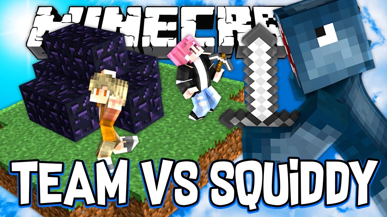 TAKING OUT A WHOLE TEAM!! - BEDWARS MINECRAFT MINI GAME!! W/AshDubh