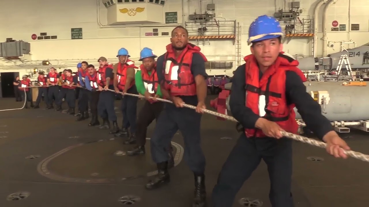 USS George H.W. Bush and USNS Leroy Grumman Complete a Replenishment-at-sea