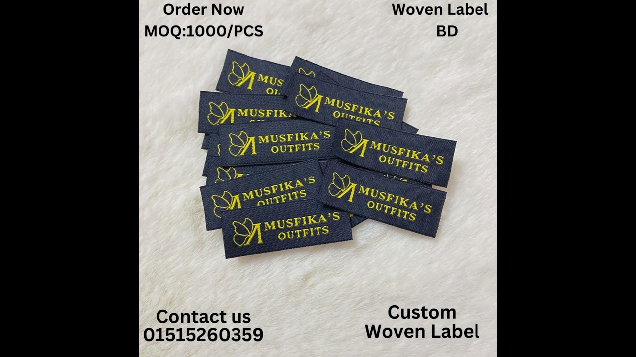 Custom Woven Labels for Clothing | Woven Label | Paper Tag Design | Manufacturing & Printing Guide.