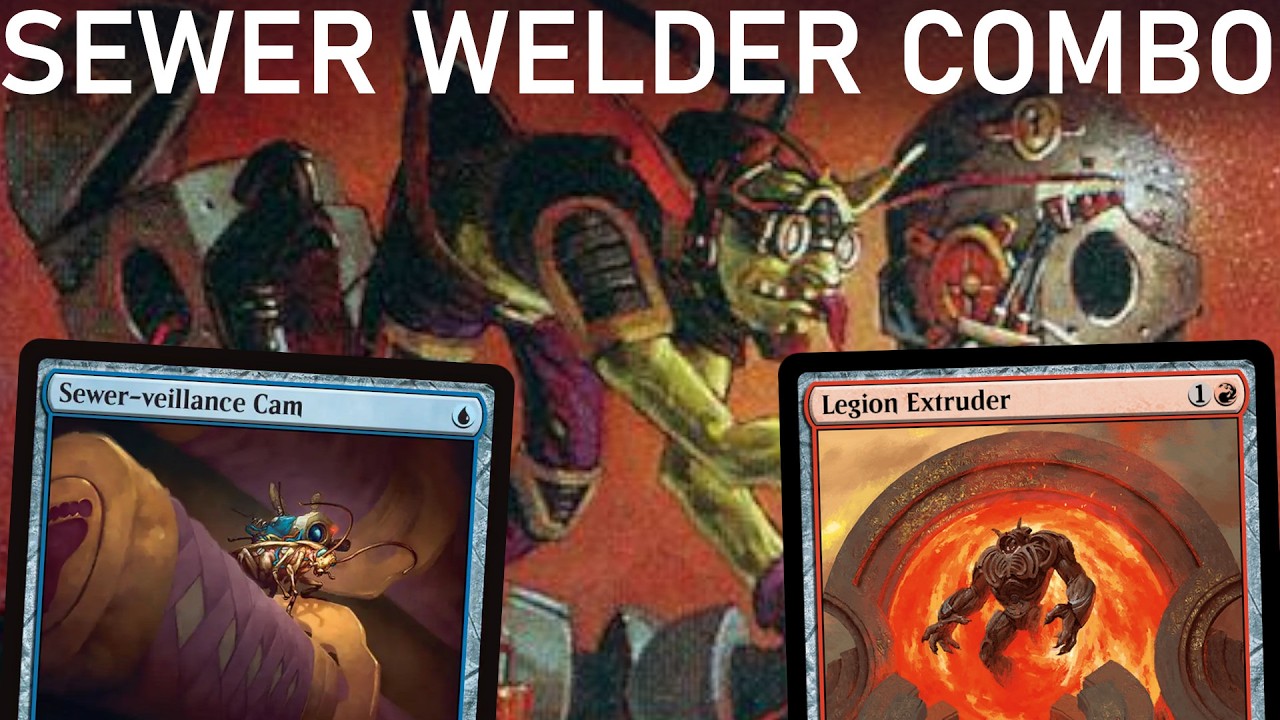COMBO-BUNGA DUDE! Legacy Sewer-Veillence Cam Goblin Welder Combo. MTG TMNT