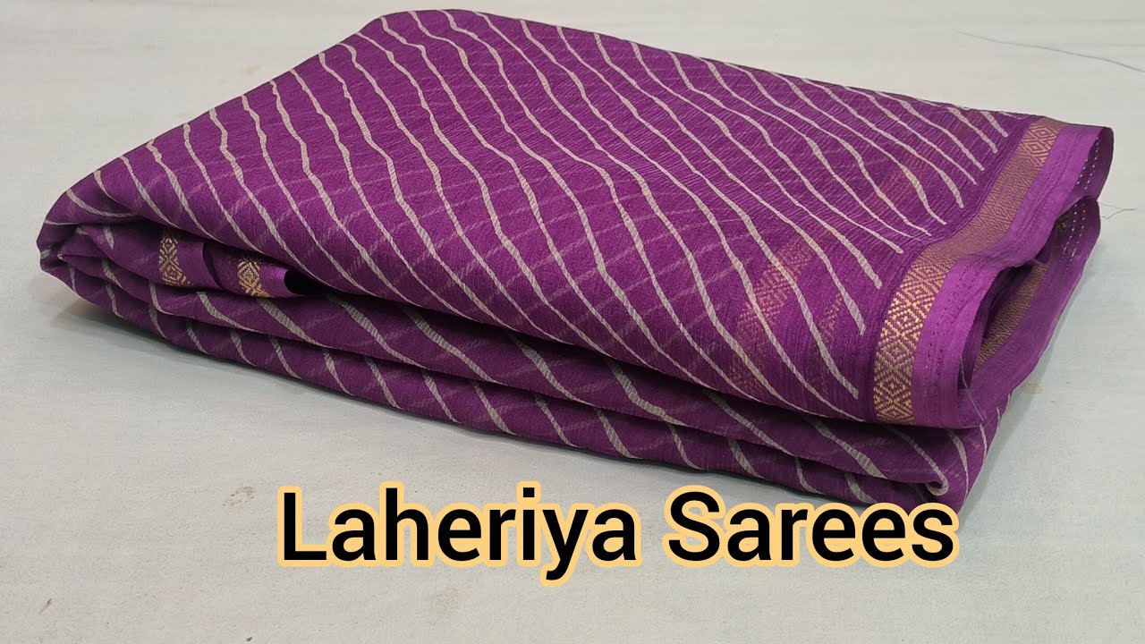 Laheriya Saree| Simple Sarees |Vipul Sarees |Satin Silk Sarees#Newfancysaree #Saree
