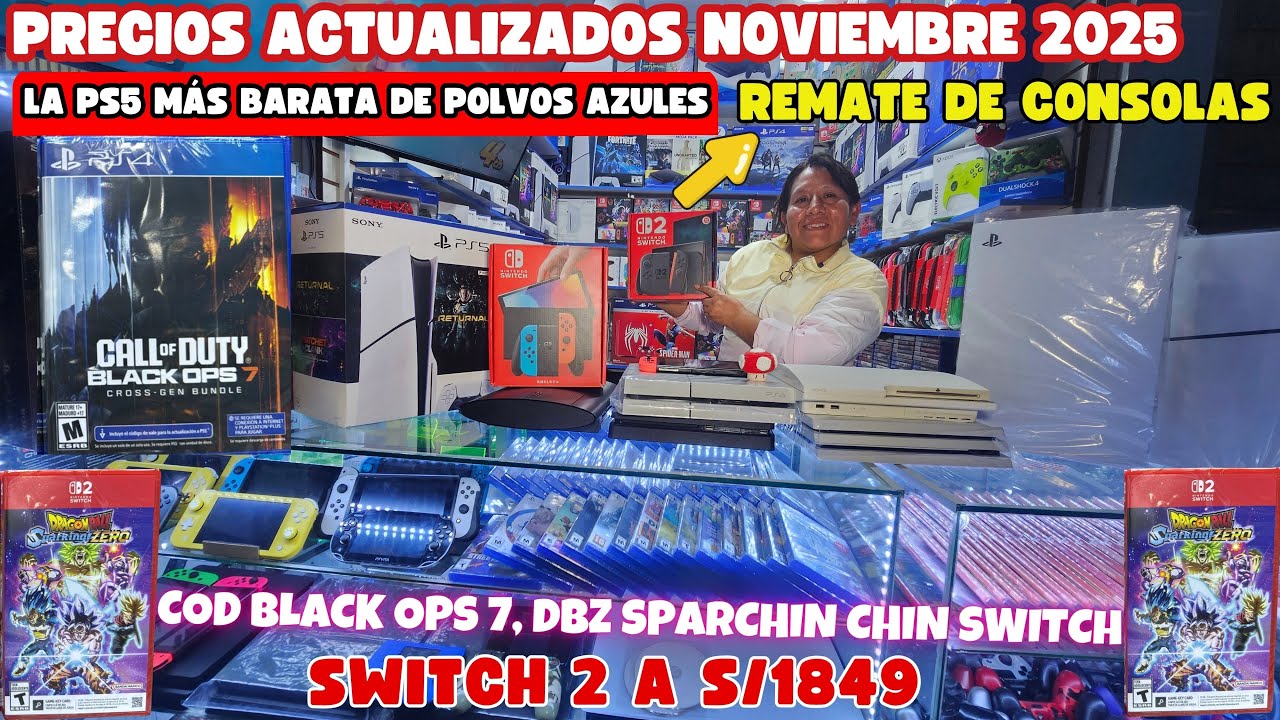 POLVOS AZULES PRECIOS ACTUALIZADOS NOVIEMBRE 2025 - REMATE DE CONSOLAS GAMER (PS5, PS4) #ps5 #ps4 