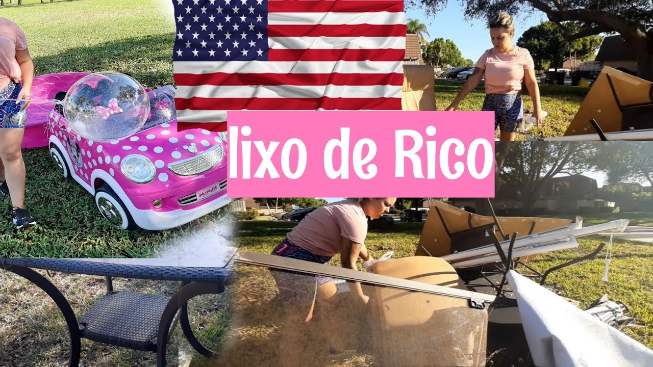 ▪︎GENTE OLHA O QUE TEM NO LIXO AMERICANO 🇺🇸