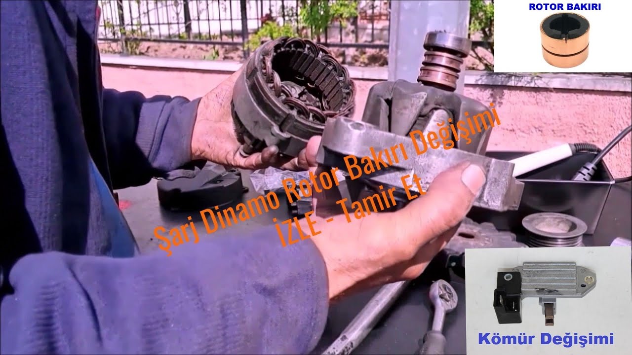 Şarj Dinamo Rotor Bakırı Nasıl Değiştirilir
