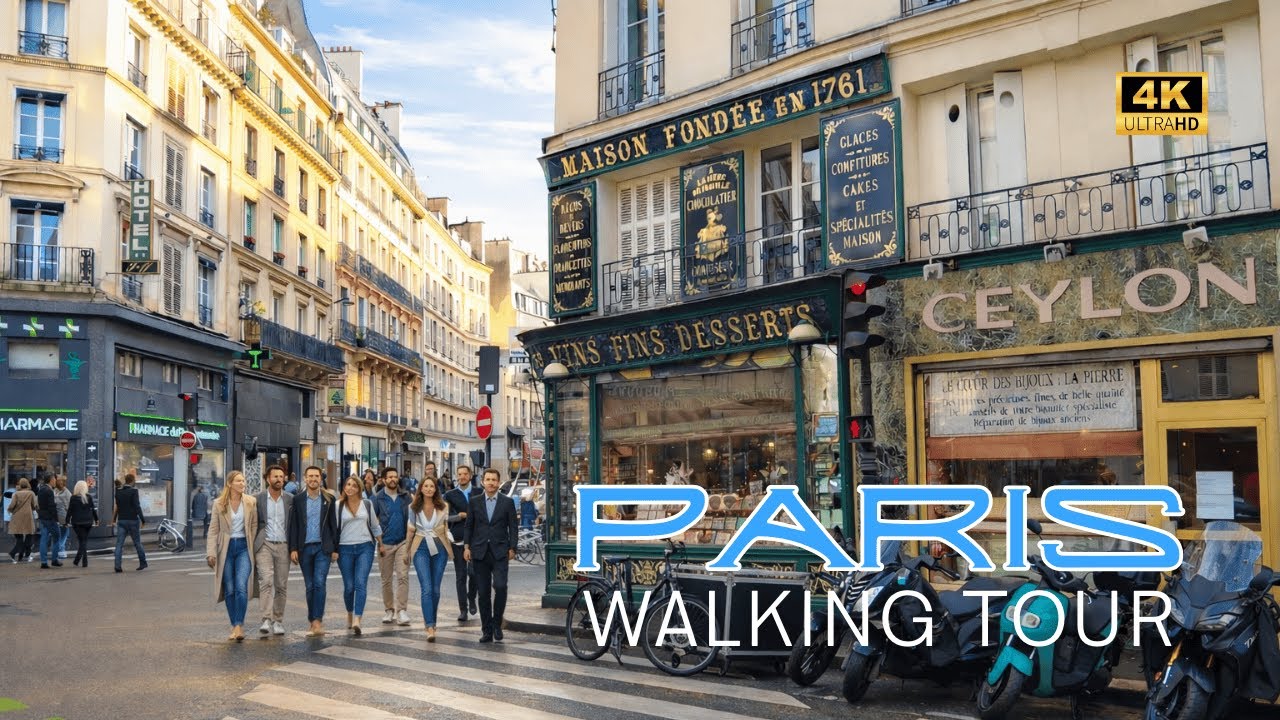 [4K] Exploring Central Paris: Luxury, Culture & Hidden Gems