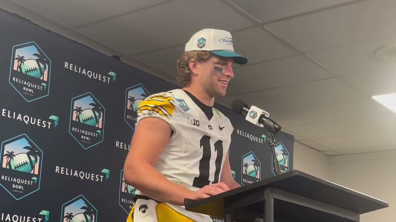 Mark Gronowski earns game MVP in Iowa football's 34-27 win over Vanderbilt