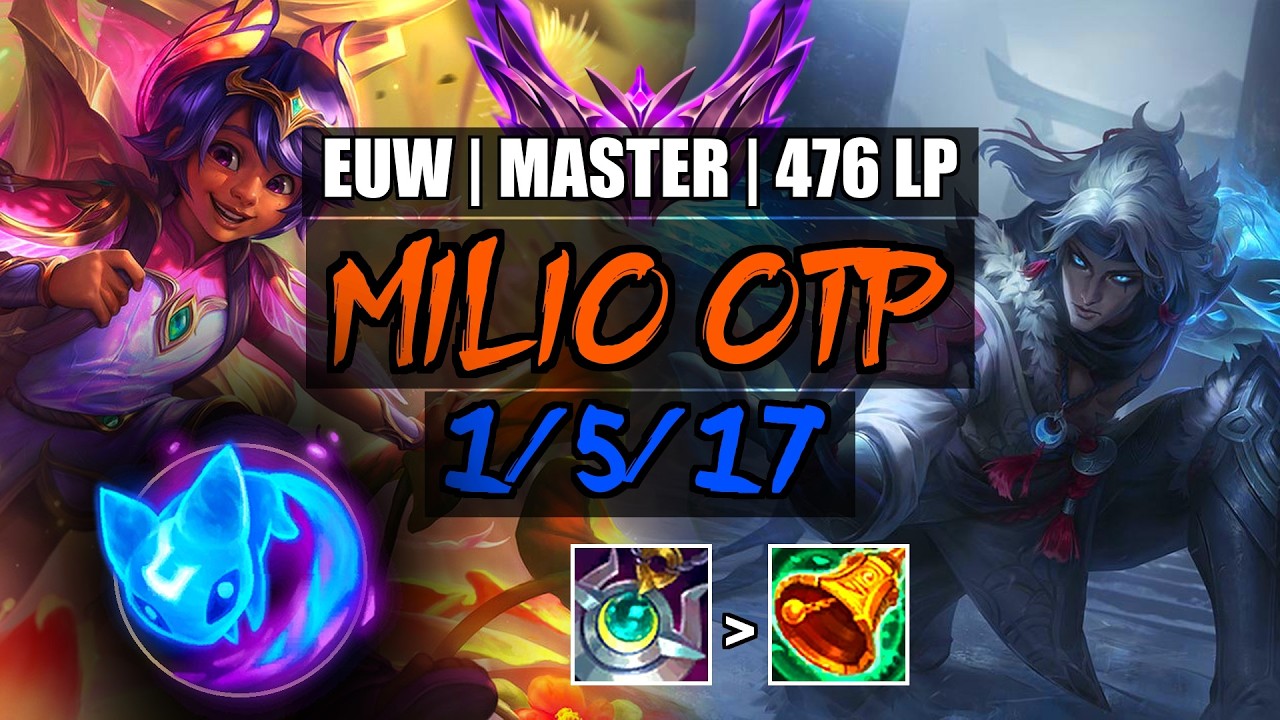 Milio OTP vs Varus/Ivern Support 1/5/17 📈 Comeback | EUW Master 476LP