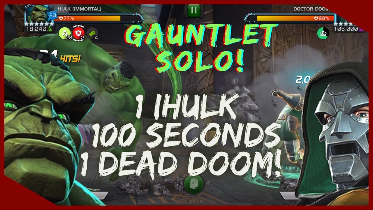 Grandmaster&rsquo;s Gauntlet Solo! Immortal Hulk Tears Through Doctor Doom In 100 Seconds!