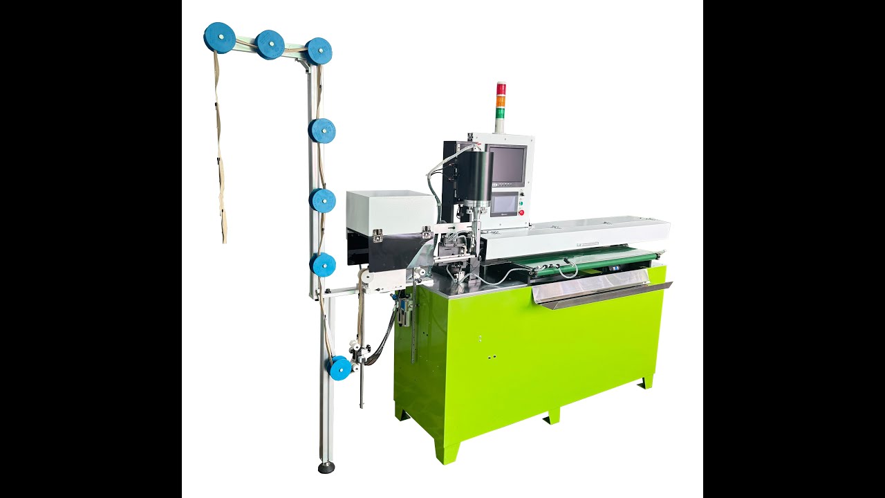 YFM 116YRCA-IS Auto ultrasonic robot hand open end zipper cutting machine with camera inspection