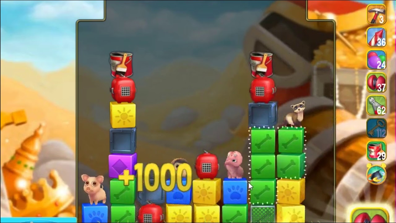 Pet Rescue Saga Level 2577 - NO BOOSTERS | SKILLGAMING ✔️