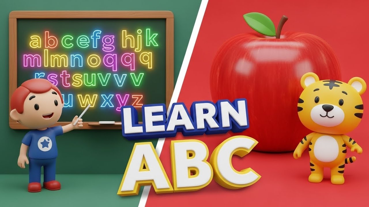 A for Apple, B for Ball | Learn ABCs | Kids Educational Video