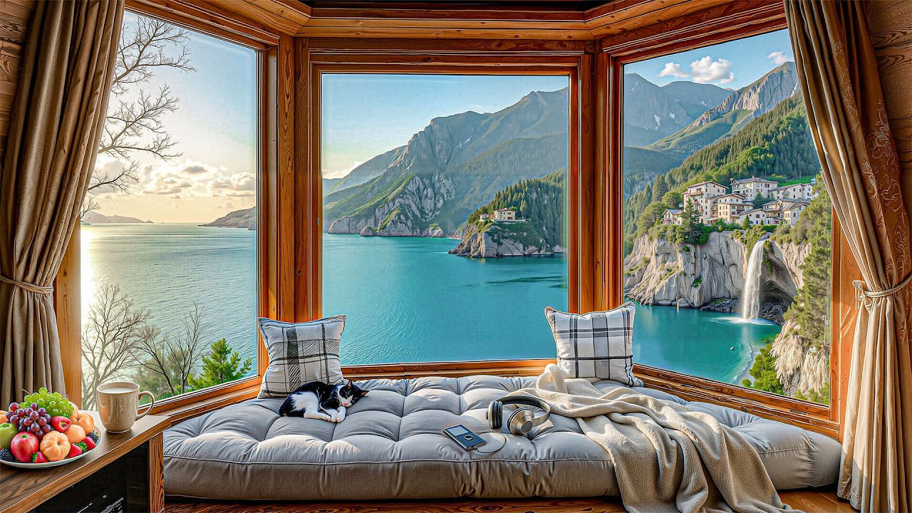 Upbeat Jazz Rhythms to Set a Relaxed Mood - Sweet Jazz Background Music in the Lakeside Sunroom