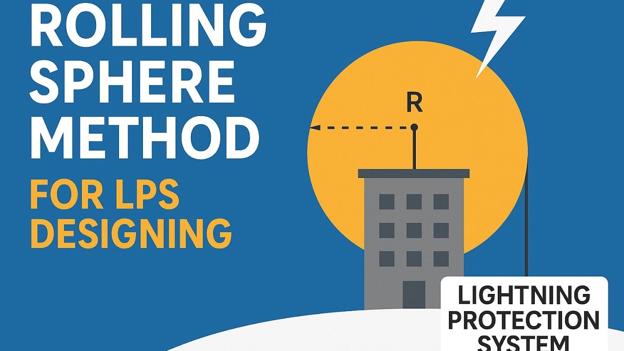 Rolling Sphere Method for LPS system designing -Part-4 | Designing of #lightningprotection system
