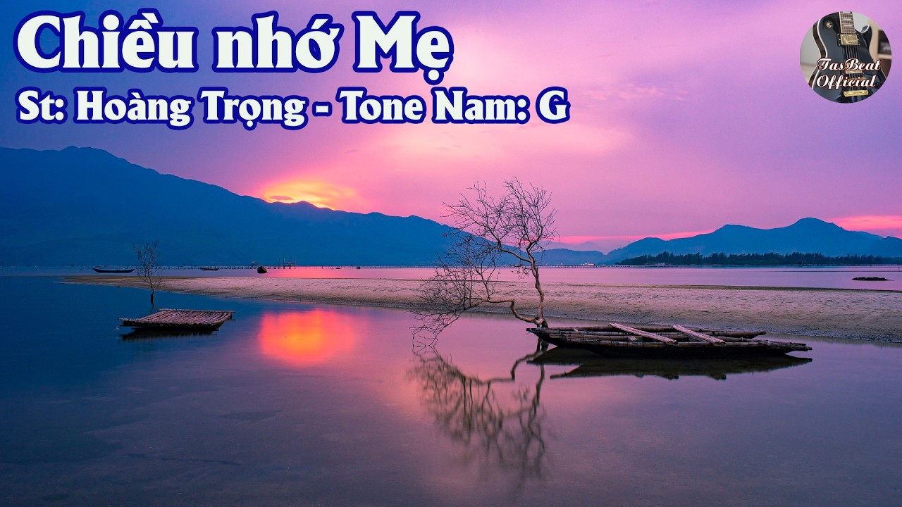 Karaoke Chiều Nhớ Mẹ Tone Nam | TAS BEAT