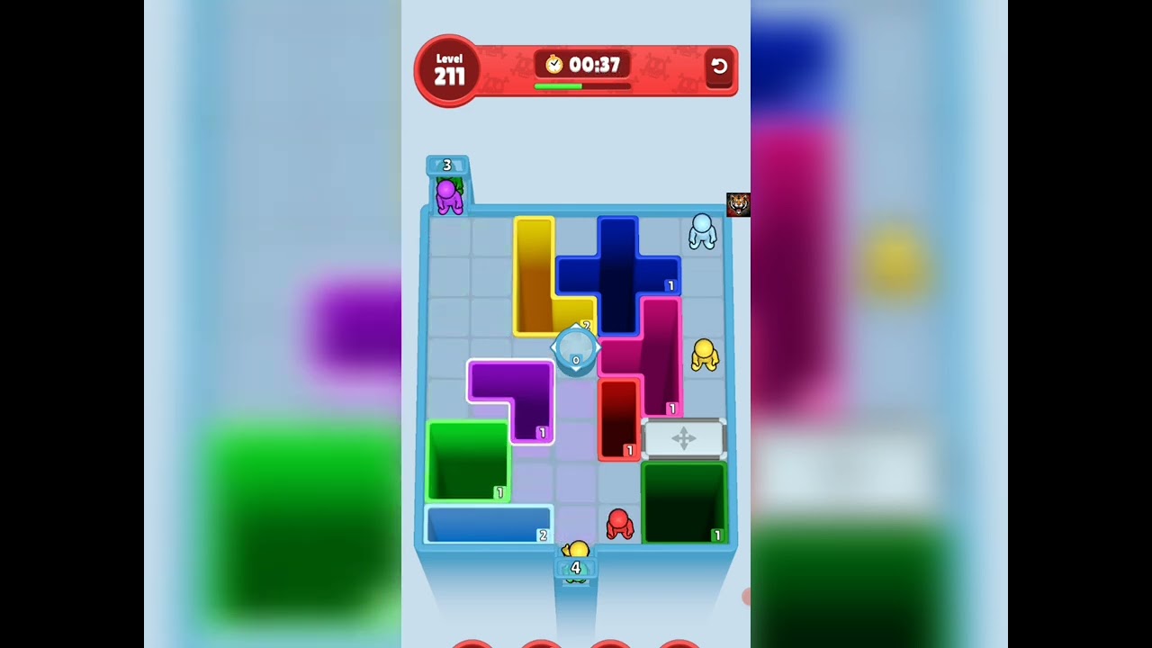 Drop Away Level 211 Solution Walkthrough