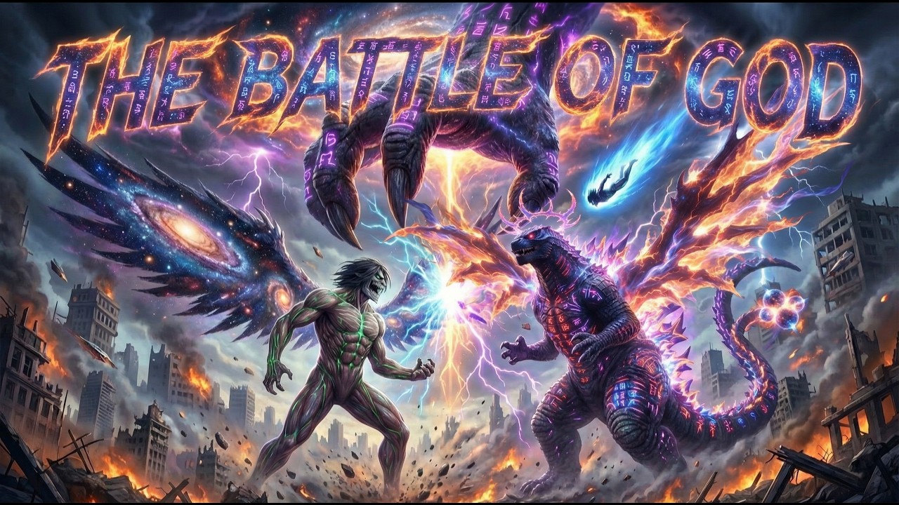 Eren Yeager’s Ultimate Form vs. The God of Monsters - 8K Cinematic Battle