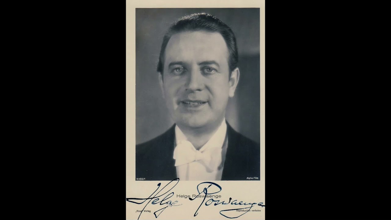 Helge Rosvaenge sings Nessun dorma in Italian (1939)