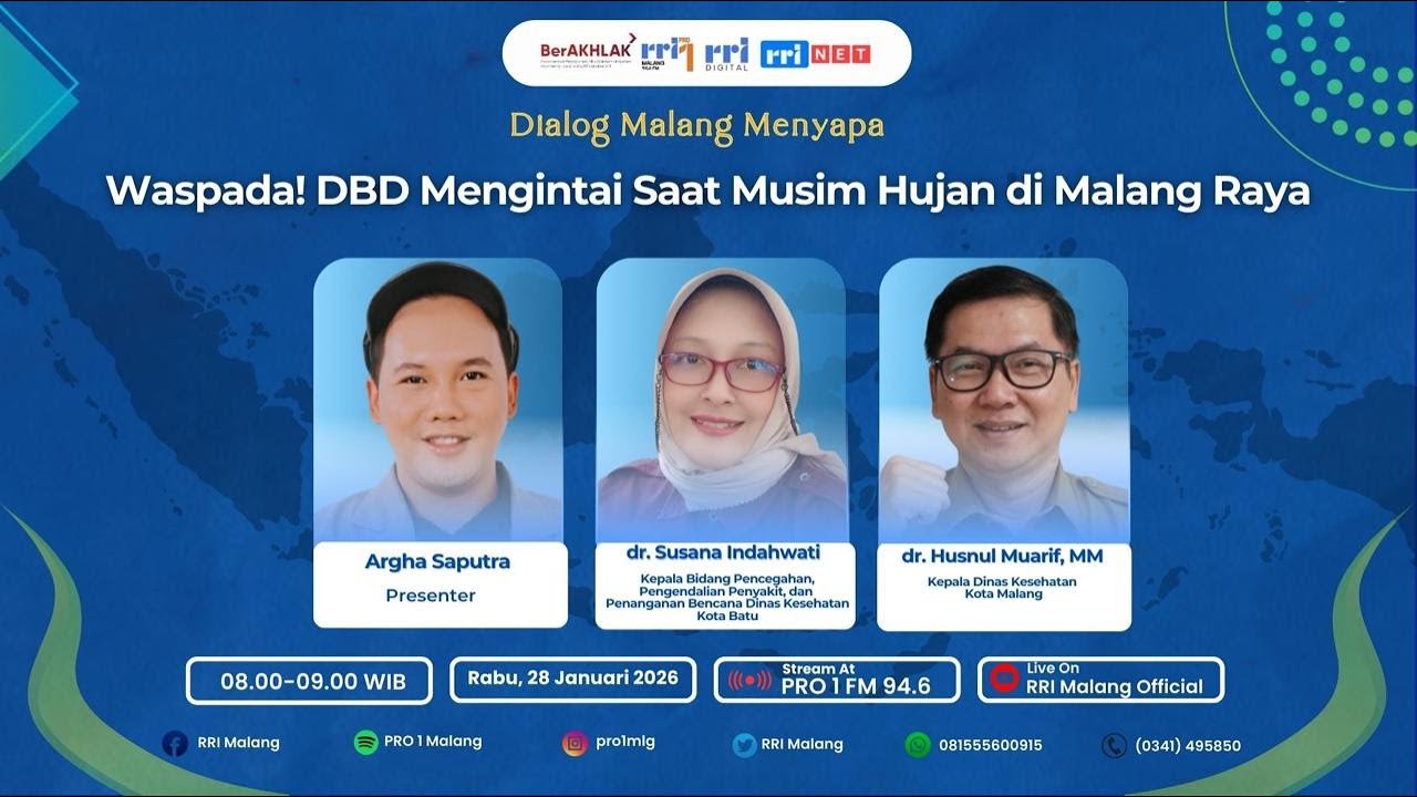 Dialog Malang Menyapa - Waspada! DBD Mengintai Saat Musim Hujan di Malang Raya