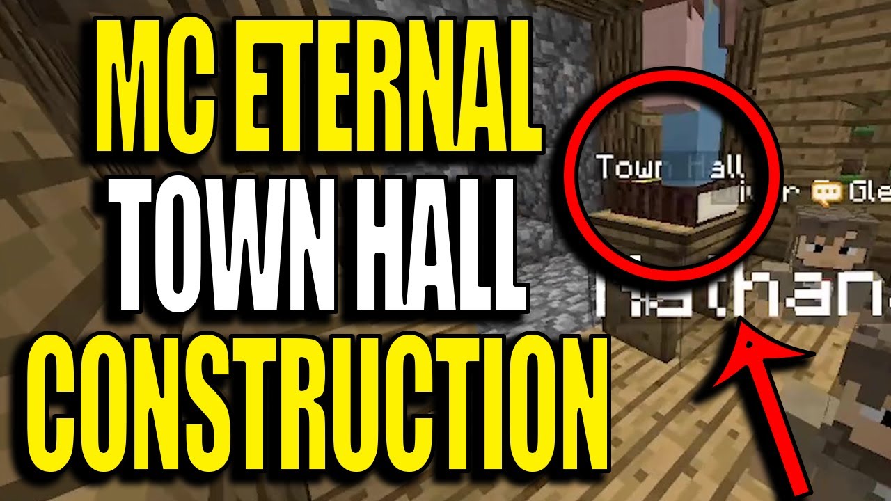 Minecraft MC Eternal Modpack Ep17 - Minecolonies Town Hall Construction