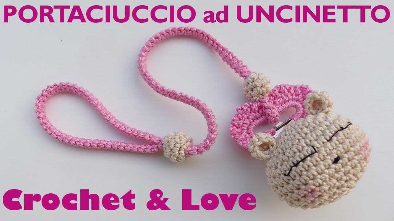 Tutorial Portaciuccio ad uncinetto - spighetta romena