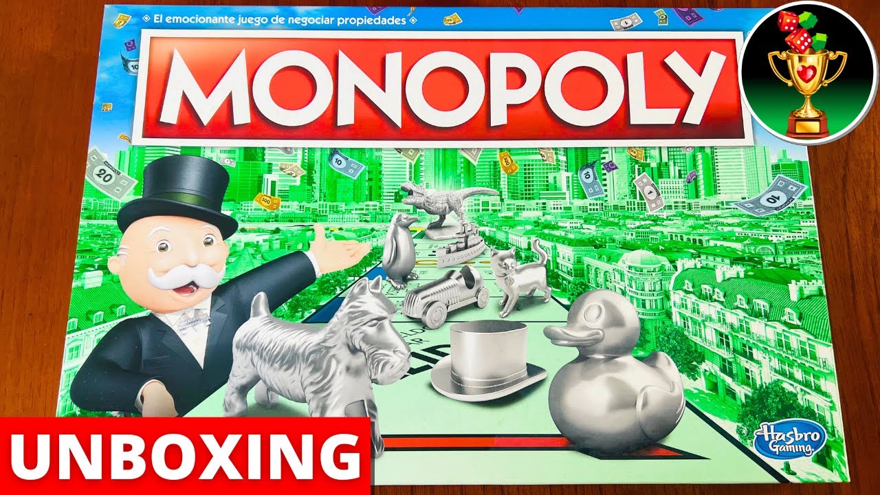 🎩MONOPOLY CLÁSICO ORIGINAL Unboxing Español [Nuevos Tokens!]✅Tablero, Dinero, Reglas, Instrucciones
