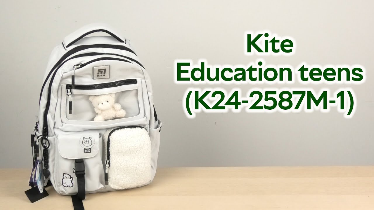 Розпаковка Kite Education teens 42x29x17 см Сірий/бежевий (K24-2587M-1)