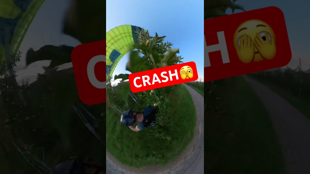 Paragliding landing gone wrong 🫣