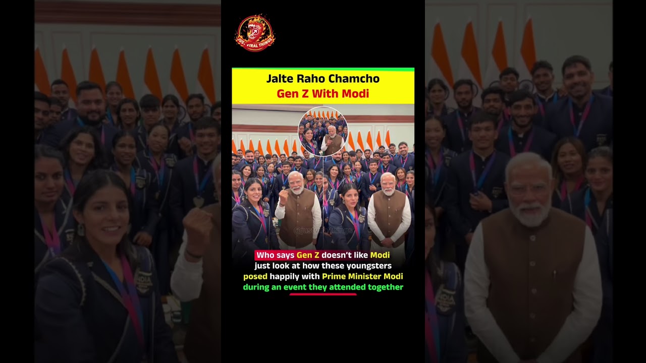 Jalte Raho Chamcho Gen Z With Modi. #modi #viral #genz